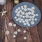48pcs White Glitter Snowflake for Christmas Embellishment DIY Craft Project Winter Wonderland Supply